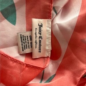 Juicy Couture Cherry heart ❤️ Scarf 35 in x 35 in